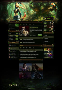 Metin2 Forest Game Website Template