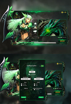 Emerald Mu Launcher Ui PSD Template