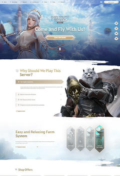 New PW Mobile Game Website Template