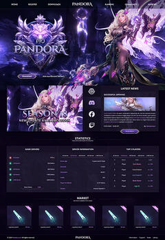 Pandora MU Game Website Template